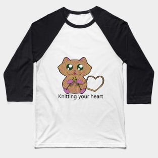 Knitting your heart Baseball T-Shirt